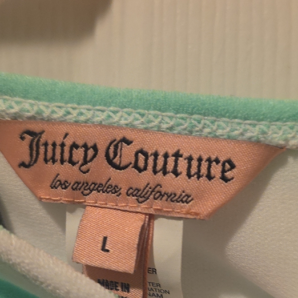Juicy Couture Mint and White Striped Bikini - Picture 2 of 3